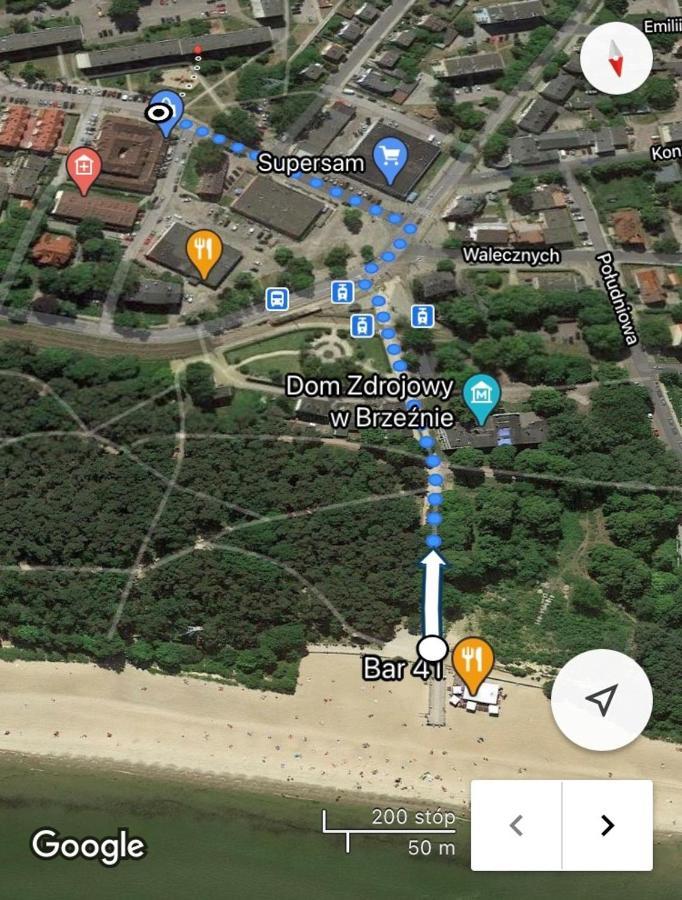 Apartament Blisko Morza I Parku Gdansk Brzezno Экстерьер фото